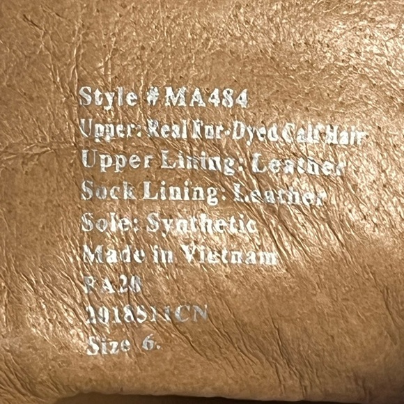 Madewell Leopard Print Genuine Calf Hair Ankle Boots - Picture 6 of 7